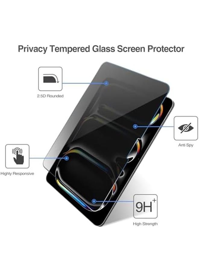 Procases 1 Pack Screen Protector For Ipad Pro 13 Inch M4 2024 Privacy Anti Spy Tempered Glass Film For Ipad Pro 13" 7Th Generation A2925 A2926 A3007 - Image 4