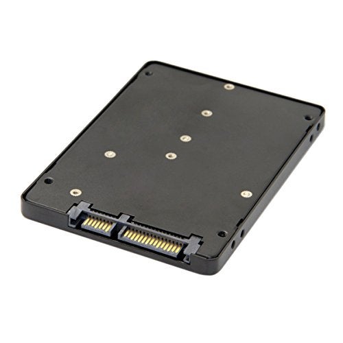 JSER B+M Key Socket 2 M.2 NGFF (SATA) SSD to 2.5 SATA Adapter Card Adapter with Black Metal Case - Image 1