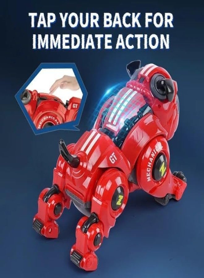SEVENSPACE Robot Dog for Kids, Remote Control Robot Rechargeable Programing Stunt Robo Dog with Sing, Dance, Touch Function, Robotic Dog Toy for Boys Ages 5 6 7 8 9 10+ Birthday Gifts, Red - Image 4