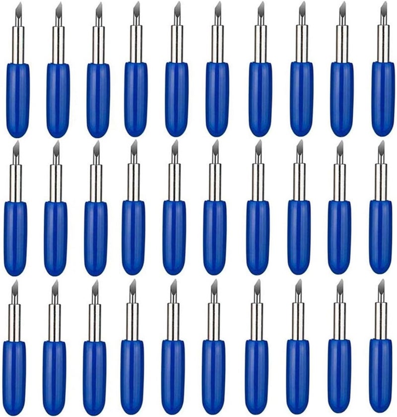 Elefama Deep Cut Blades Compatible with Explore Air 2 Air Maker Expression Vinyl Fabric 30PCS 60 Degree Compatible with Explore Air 2 Air Maker Expression Knife Cutting Blades Replacement - Image 1