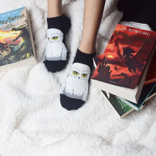 BALENZIA SocksXpress Harry Potter LOVE Symbol & Hedwig Fur Lowcut Socks for Women | Made with Cotton and Spandex Lowcut Ankle socks for women (Pack of 2)- Black & White - Image 3