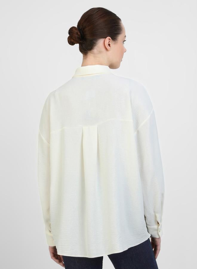 رفقة من مودانيسا قميص رفقة بقصة مريحة بأزرار من مودانيسا - Image 5