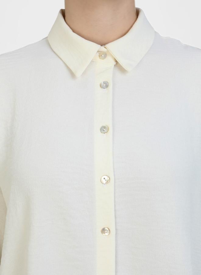 رفقة من مودانيسا قميص رفقة بقصة مريحة بأزرار من مودانيسا - Image 4