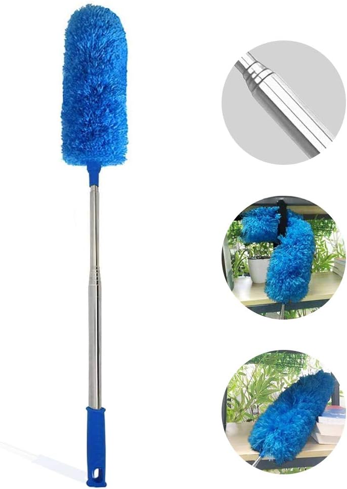 DELUX Microfiber Feather Duster Extendable Duster with 100 inches Extra Long Pole, Bendable Head & Long Handle Dusters for Cleaning Ceiling Fan, High Ceiling, Blinds, Furniture & Cars - Image 5