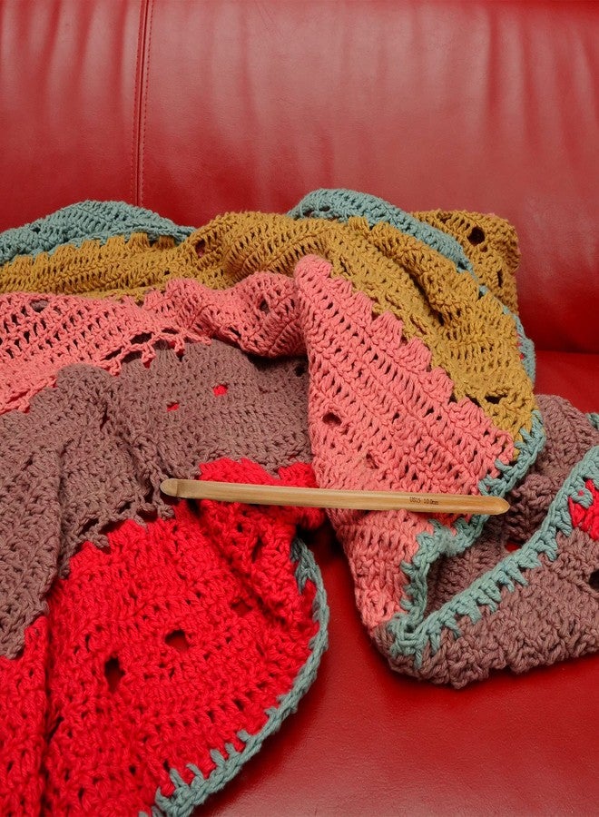 بامبو إم إن مجموعة إبر كروشيه تونسية مزدوجة الأطراف من الخيزران من جوبيلي يارن - بني كربوني - 15 مقاسًا - Image 2