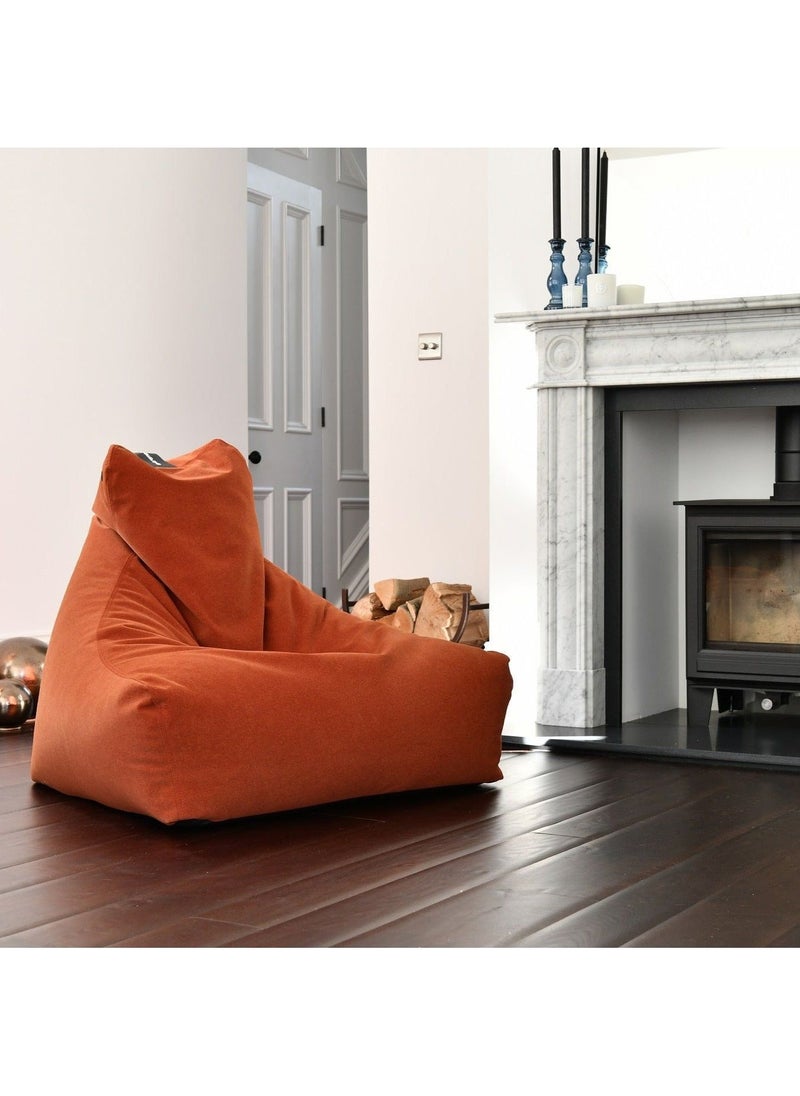 Extreme Lounging - Extreme Lounging® - Original Mighty Brushed Suede Bean Bag - Made in UK - Premium Quality Double Stitched Bean Bag - Stylish, Soft & Comfortable - Color Rust - Image 1