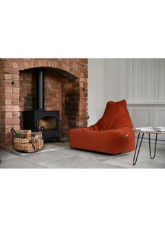 Extreme Lounging Extreme Lounging® - Original Mighty Brushed Suede Bean Bag - Made in UK - Premium Quality Double Stitched Bean Bag - Stylish, Soft & Comfortable - Color Rust  - Image 5