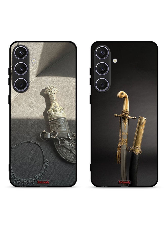 Tolwak Two Cases For Samsung Galaxy S24 Plus 5G Protective Covers Khanjar and Sword - Image 1
