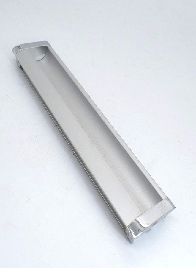 RAB Handle Aluminum Designer Entrance Main Door One Way Curve Counsil Handle (Code:- Hand 504, Color:- Silver, Size:- 96mm) - Image 1