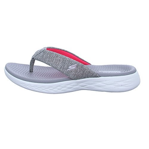 Skechers Performance Women's on-the-Go 600-15304 Flip-Flop,gray/pink,11 M US - Image 2