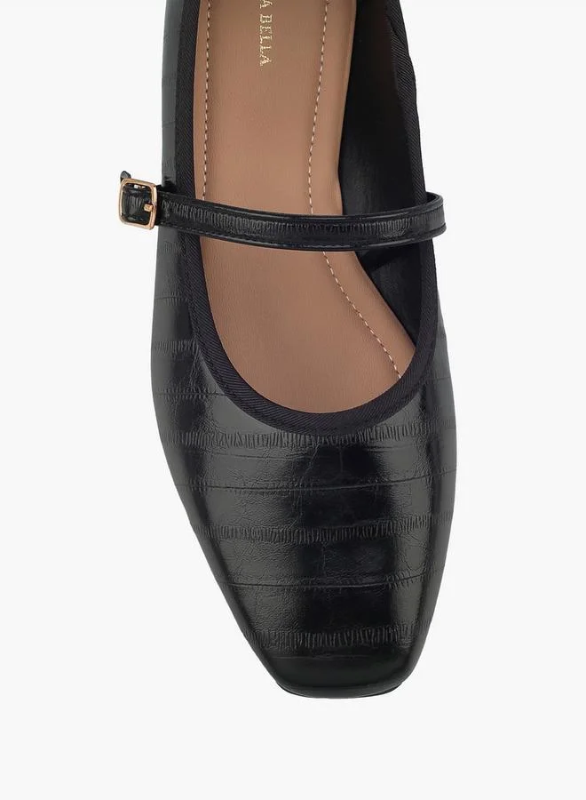 Flora Bella By Shoexpress BLACK Women Buckle Closure Mary Jane Shoes for Women | Best Price UAE