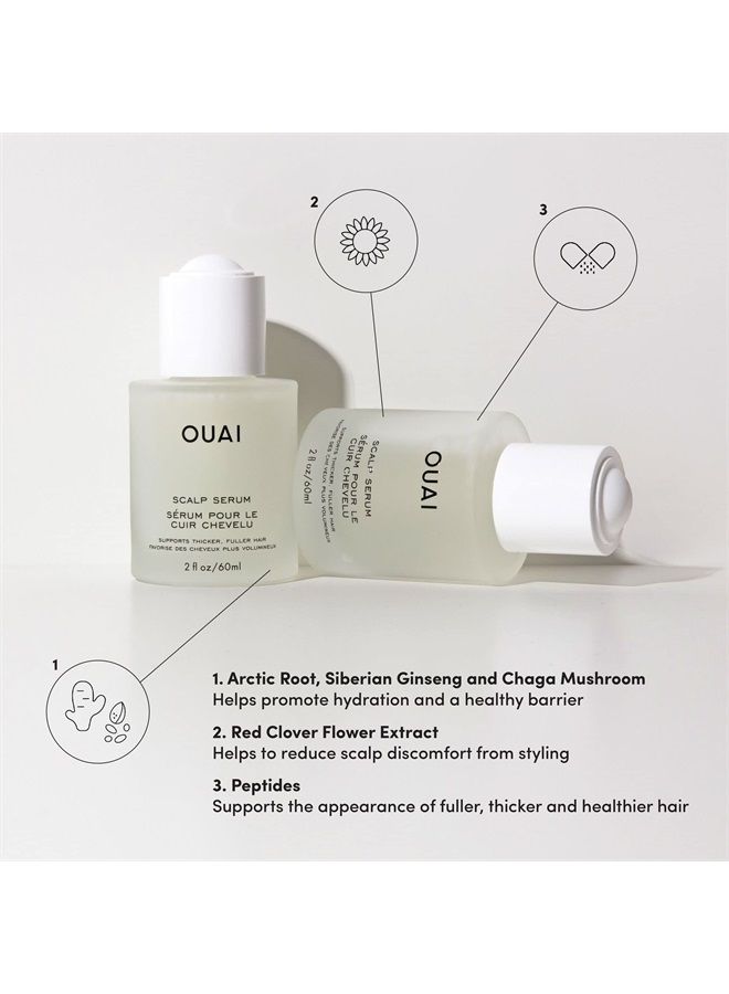 Ouai مصل فروة الرأس مع تركيبة متوازنة ومرطبة لشعر أكثر كثافة وامتلاءً (2 أونصة سائلة) - Image 3