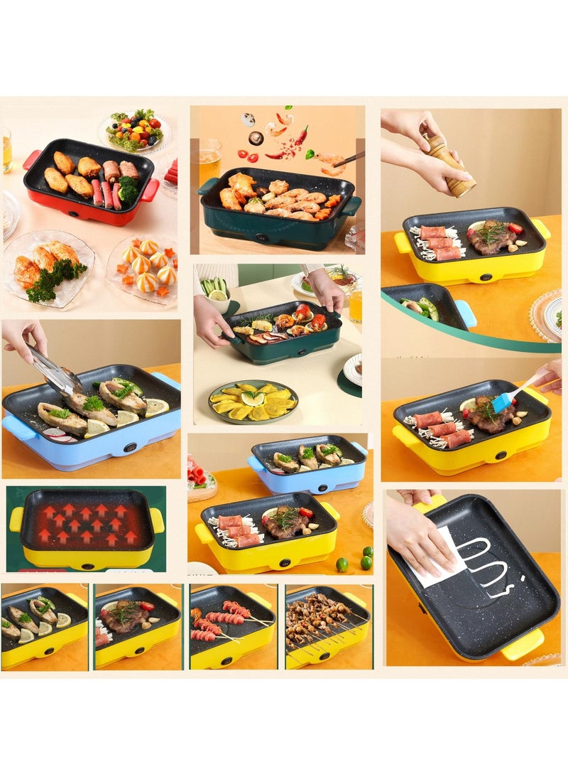 Electric Grill Pan,  Non Stick Household Multi-functional Small Baking Pan 600W Convenient Barbecue Oven Green 30 cm - pzsku/ZD0F6355BD0BEF350CB35Z/45/_/1714796044/0eb8c6f2-f660-4721-8f8b-2ecfaf738e4e