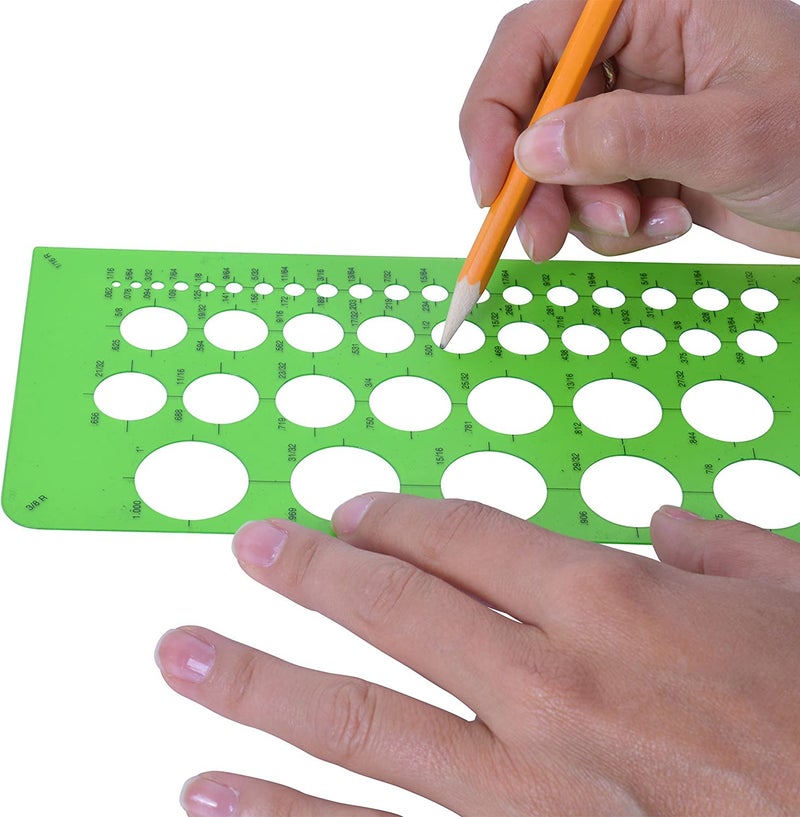 Westcott T-800 Small Circles Template, Plastic Geometric Shapes Template Tool for Drawing and Drafting - Image 4