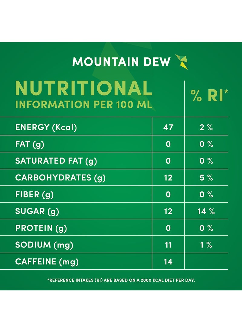 Mountain Dew Carbonated Soft Drink Mini Cans 15 x 155ml  - Image 3