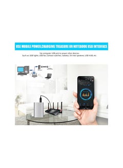 erorex محول USB إلى DC 12V 2.1 مم × 5.5 مم محول USB 5 فولت إلى 12 فولت مرفاع تيار مستمر سلك طاقة USB إلى DC بطول 3.3 قدم و1 متر  - Image 4