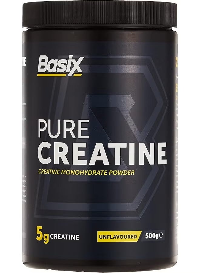 Basix Pure Creatine Unflavored - 500g - Image 1