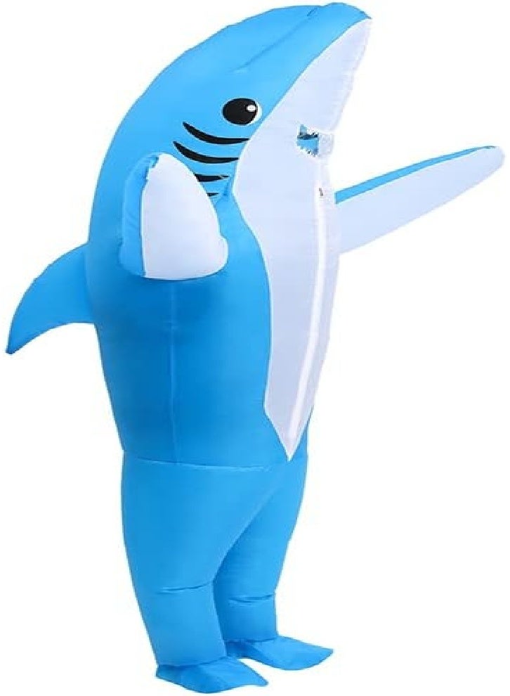 Upgraded fun inflatable costume, adult inflatable costume, birthday gift role play party (blue suitable for 150-190cm) - Image 2