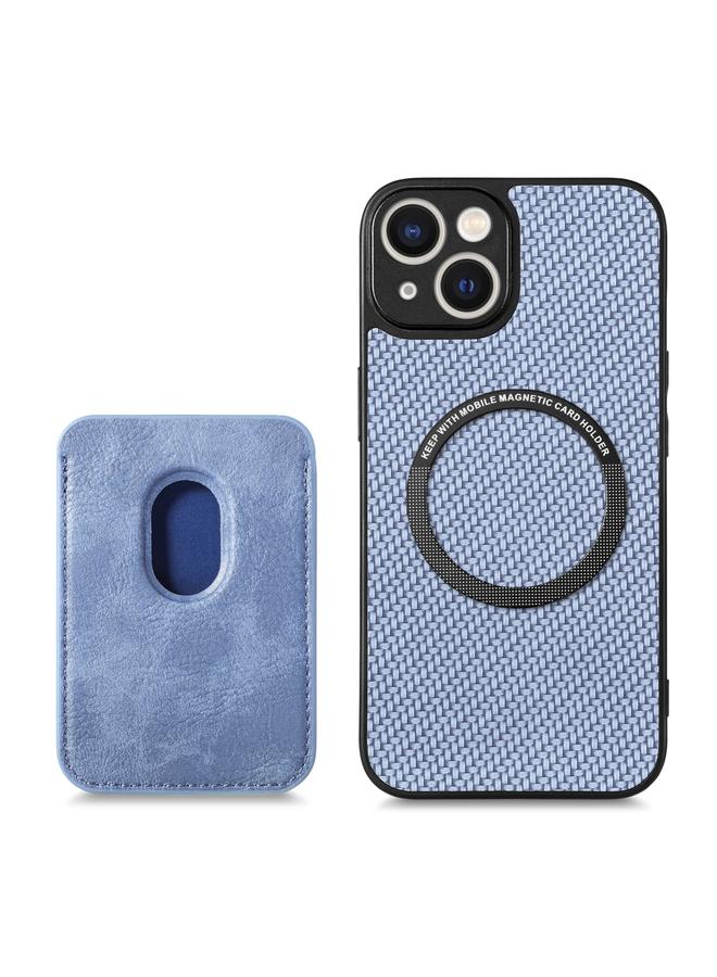 Zaboon Case For iPhone 13 Carbon Fiber Leather Card Magsafe Magnetic Phone Case - Image 3