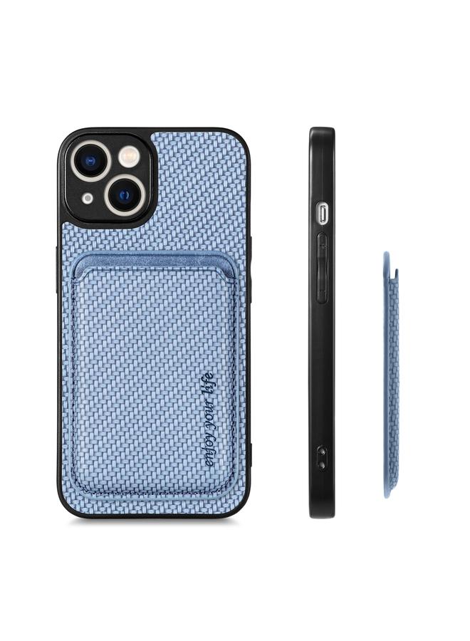Zaboon Case For iPhone 13 Carbon Fiber Leather Card Magsafe Magnetic Phone Case - Image 2