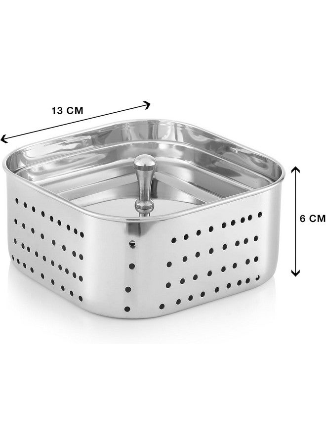 DiBha Stainless Steel Square Paneer Maker Mould, Sprouts, Pack of 1, Color - Silver (Capacity -1000 Ml) - Image 2