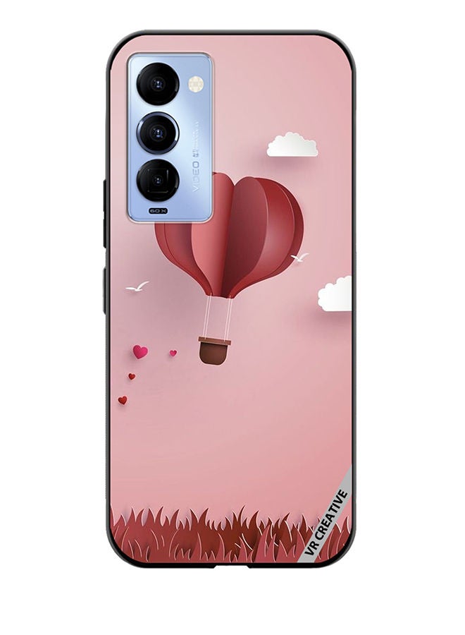 VR CREATIVE Protective Case Cover For Tecno Camon 18/18 P Paper Hot Air Balloon Design Multicolour - Image 1