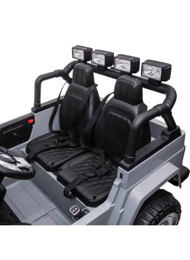 TOYOTA تويوتا لاند كروزر سيارة كهربائية تعمل بالبطارية 24 فولت بيضاء S316 - Image 5