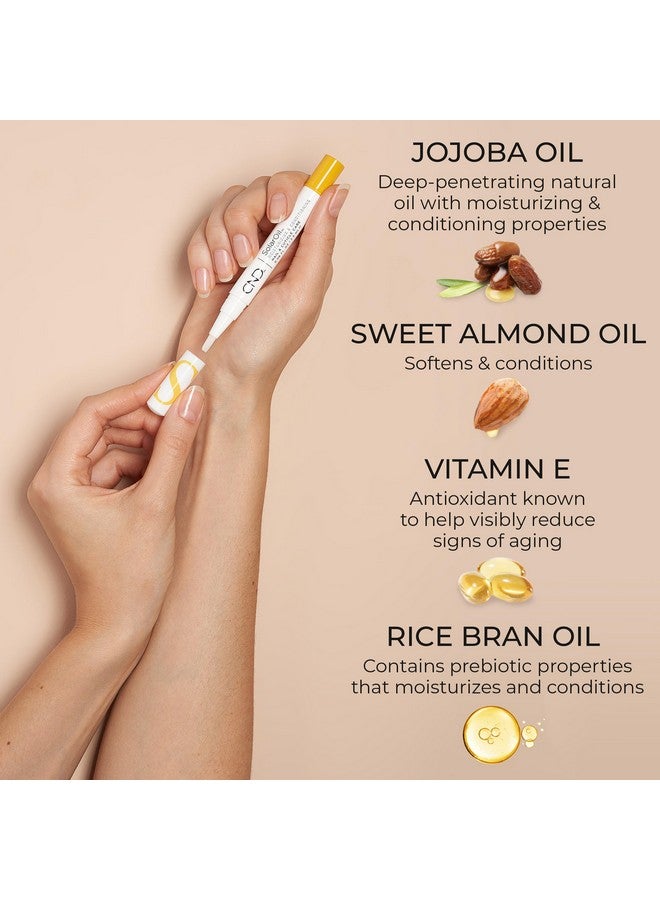 سي إن دي قلم العناية الأساسية من سولار أويل، يرطب وينعم الأظافر، مزيج طبيعي من زيت الجوجوبا وفيتامين إي ونخالة الأرز وزيت اللوز الحلو، عبوة واحدة، 0.08 أونصة (قد تختلف العبوة) - Image 4