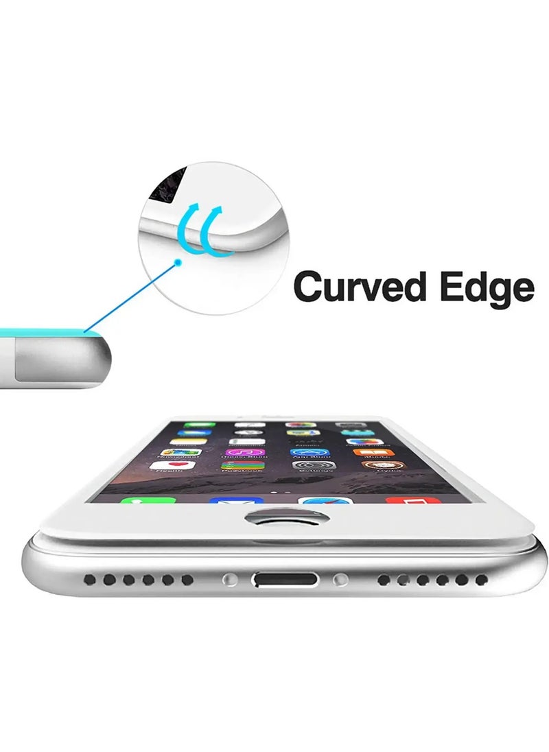 iPhone 8/7 Screen Protector Van Full Screen Tempered Glass 0.26mm / Ultra-thin Design / Anti-Reflective Design / Anti Fingerprint - White