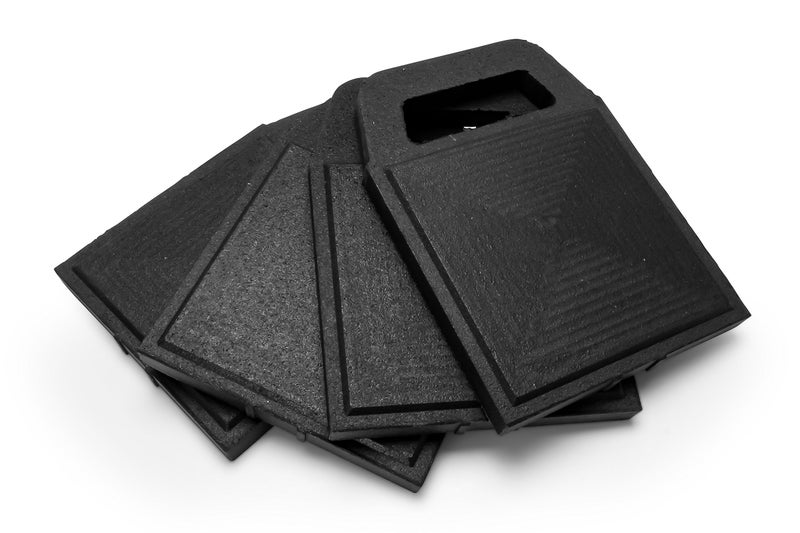 Camco Camco Stabilizer Jack Flex Pads - Helps Prevent Jacks and Stabilizer from Sinking into The Ground |Can Be Used on Uneven Surfaces| UV Resistant & Weatherproof - 4 Pack (44591) - Image 1