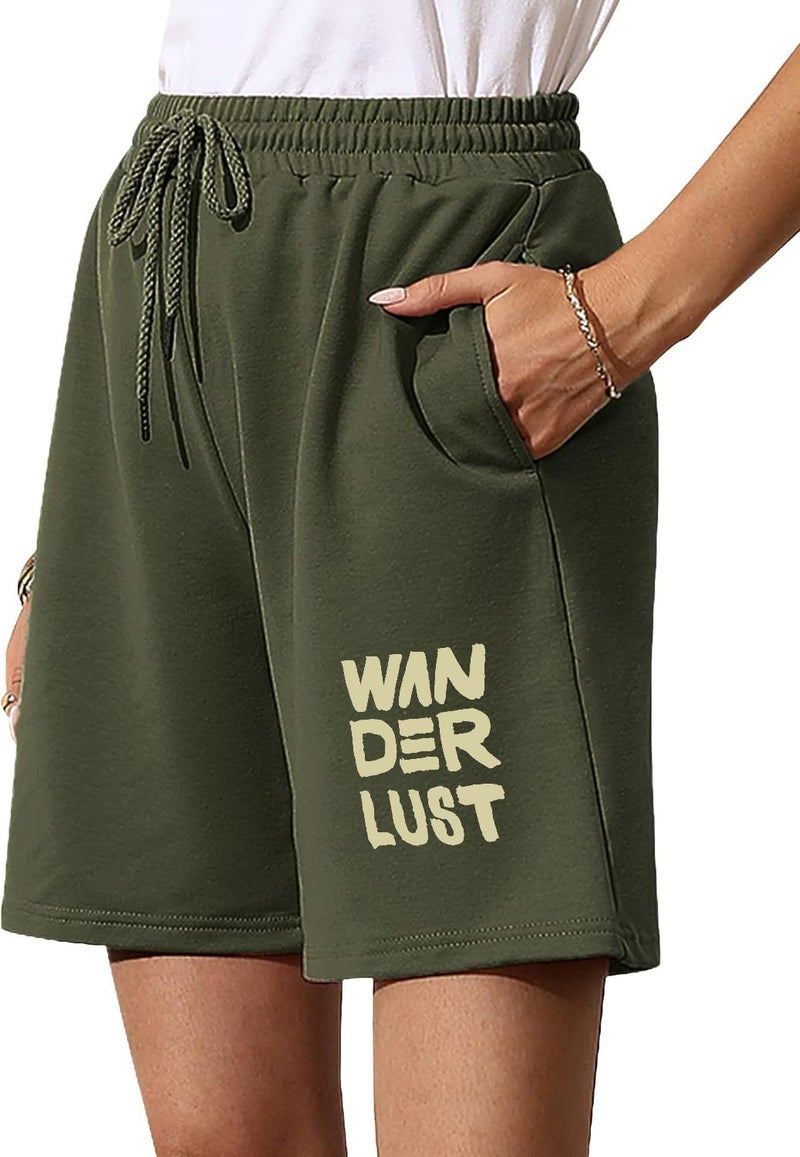 hotfits Women's Green Summer Gym Shorts – Relaxed Fit with Pockets | Perfect for Running, Workout, Yoga & Lounge – XXL - Image 1