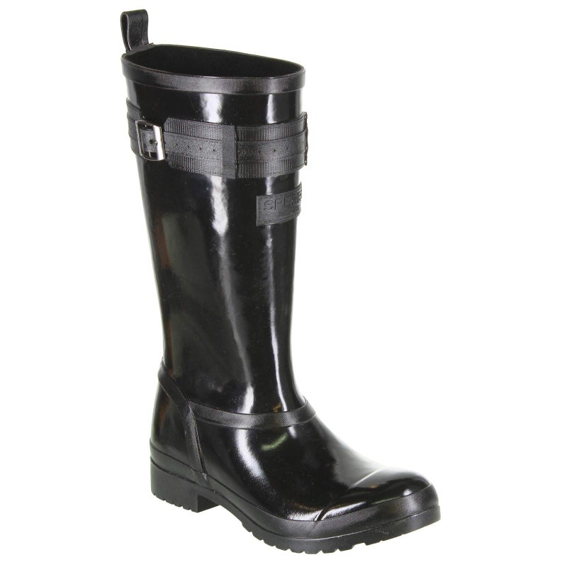 Sperry Womens Walker Atlantic Rain Boot Black 6