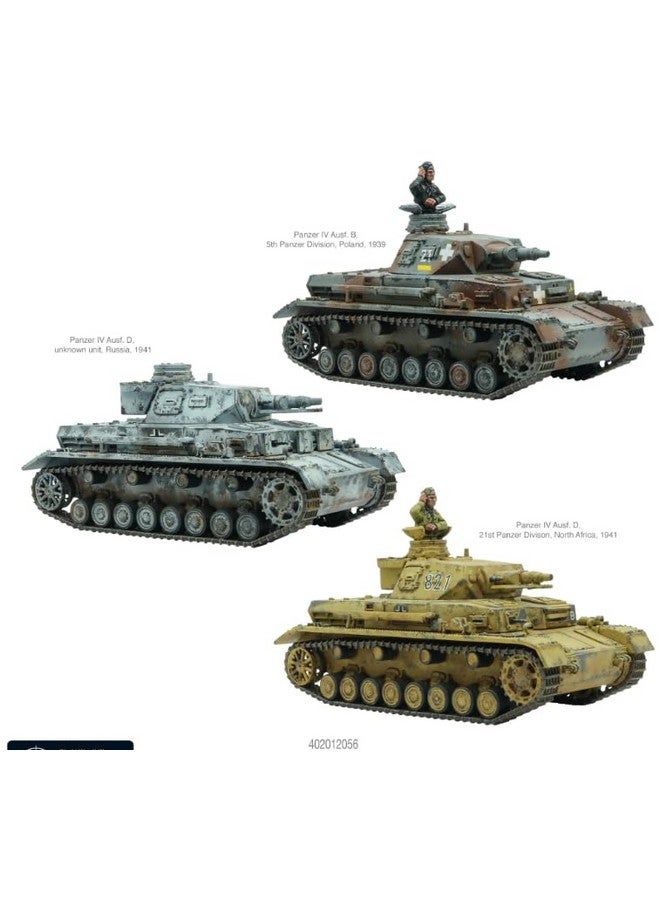 WARLORD GAMES Warlord Games Bolt Action WWII Panzer IV Ausf. B/C/D Tank 1:56 Military Table Top Wargaming Plastic Model Kit 402012056 - Image 3
