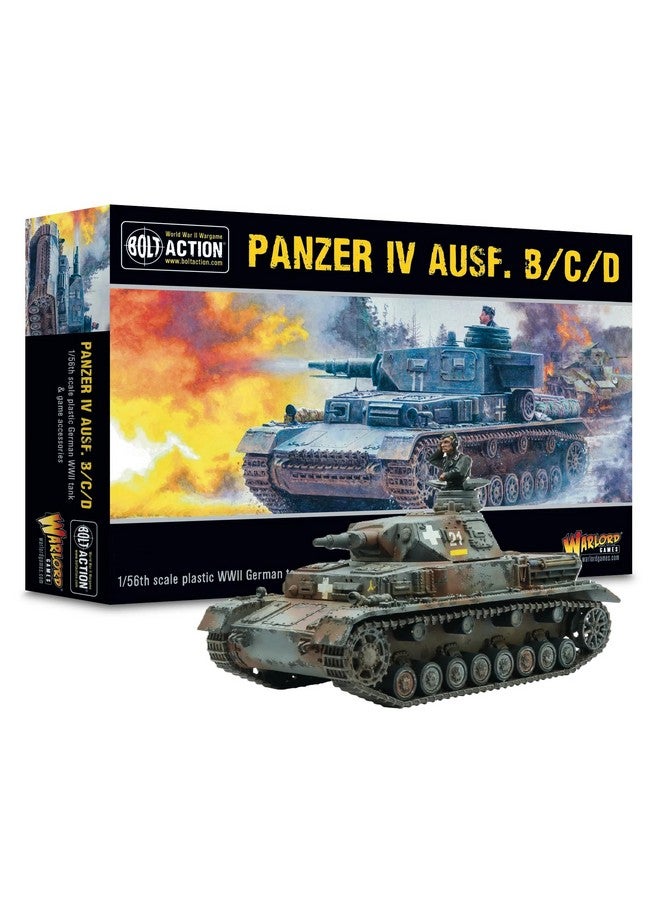 WARLORD GAMES Warlord Games Bolt Action WWII Panzer IV Ausf. B/C/D Tank 1:56 Military Table Top Wargaming Plastic Model Kit 402012056 - Image 1