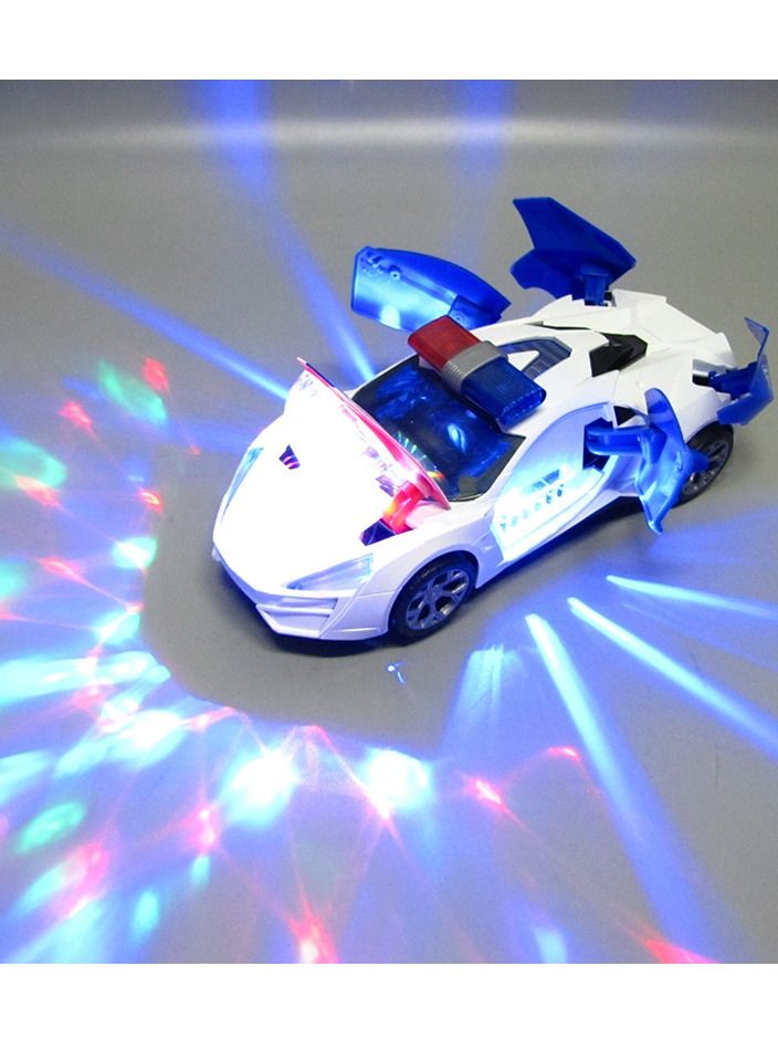 NIBEMINENT Children's Toy Car with Music Lights Collides and Deforms  - Image 1