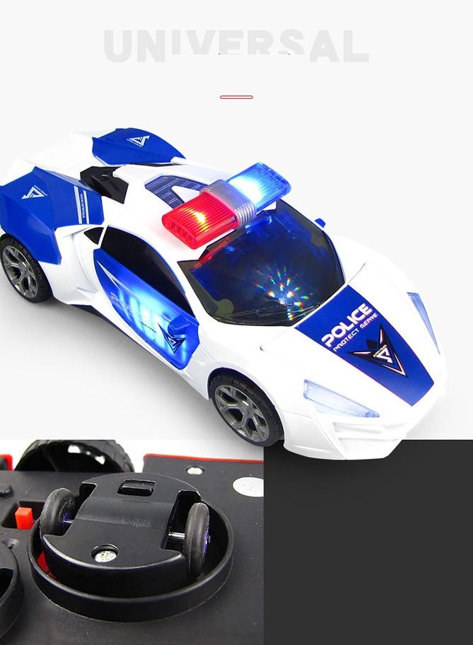 NIBEMINENT Children's Toy Car with Music Lights Collides and Deforms  - Image 2