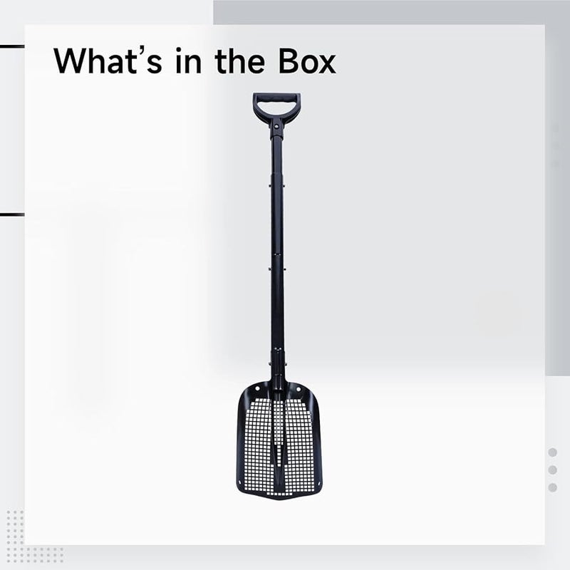 Aluminum Alloy Sifting Shovel 8 2 Inch Wide 45 2 Inch Long Handle For Garden Farm Soil Sand - Image 3