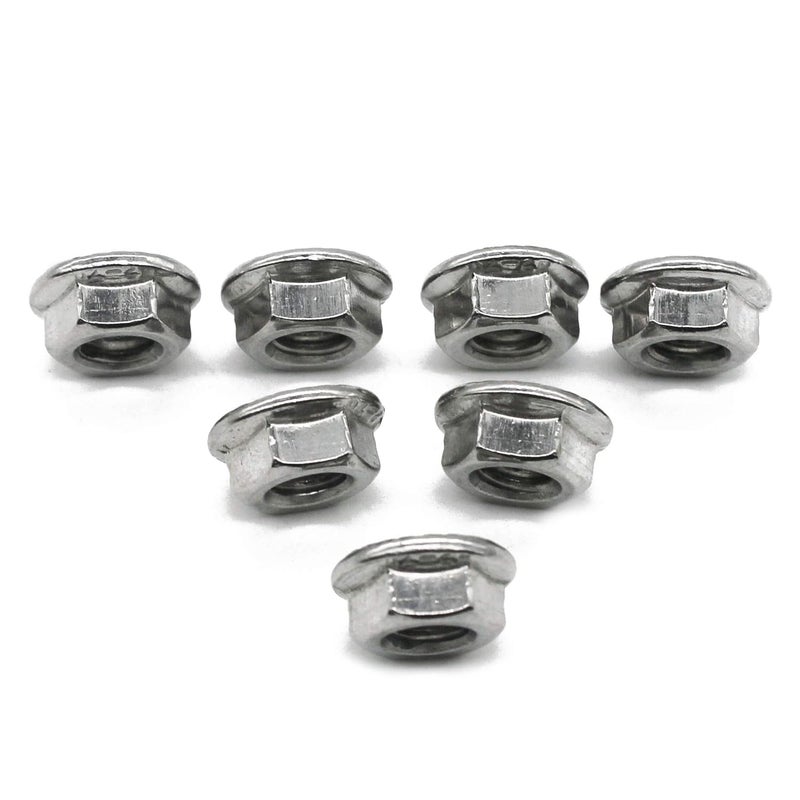 Fullerkreg (20 PCS) 3/8-16 Stainless Steel Serrated Flange Nuts,Flange Lock Nut,by - Image 4
