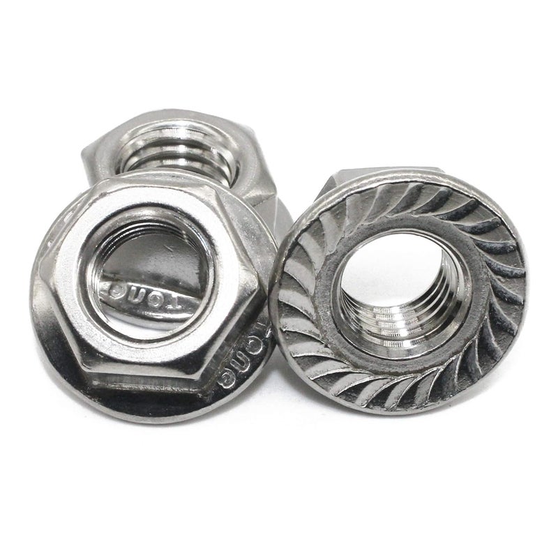 Fullerkreg (20 PCS) 3/8-16 Stainless Steel Serrated Flange Nuts,Flange Lock Nut,by - Image 3