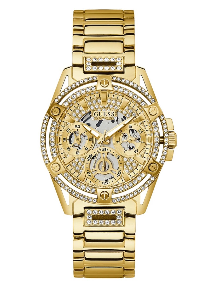 GUESS - Queen Women’s Gold Tone Stainless Steel Watch GW0464L2 - 40mm - Image 1