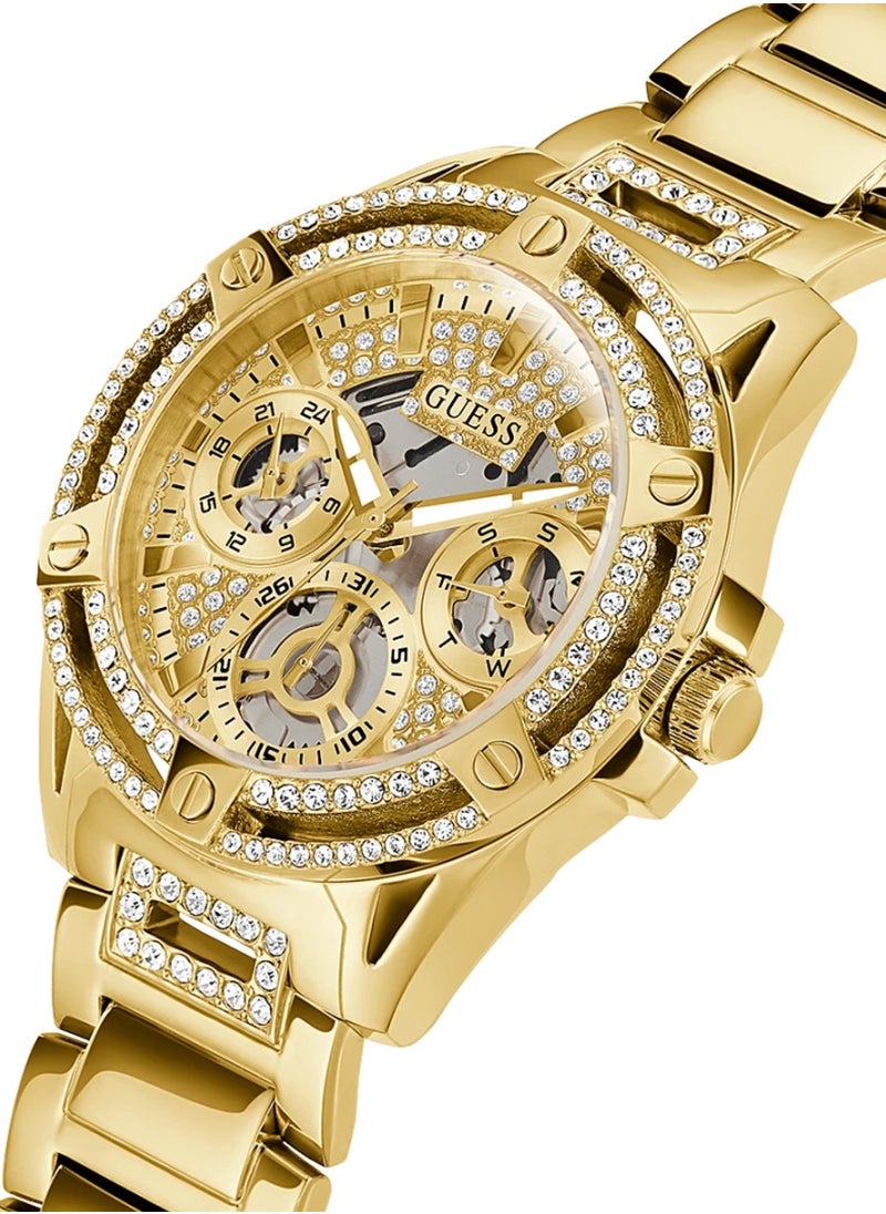 GUESS - Queen Women’s Gold Tone Stainless Steel Watch GW0464L2 - 40mm - Image 1