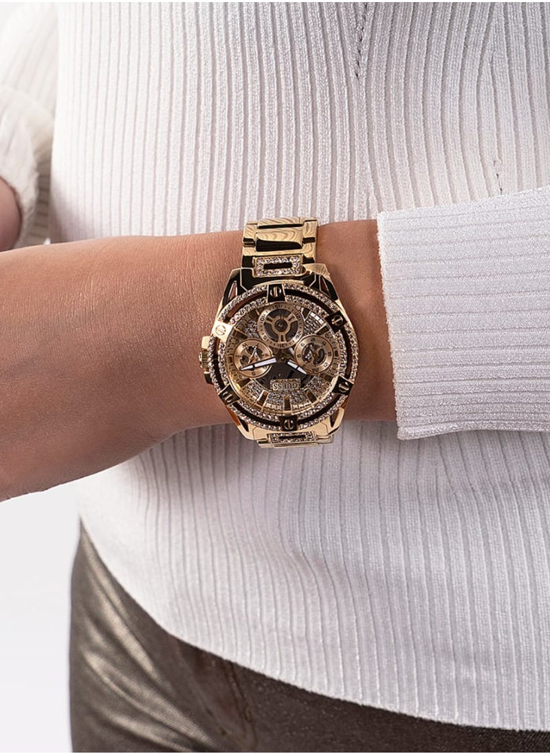GUESS - Queen Women’s Gold Tone Stainless Steel Watch GW0464L2 - 40mm - Image 1