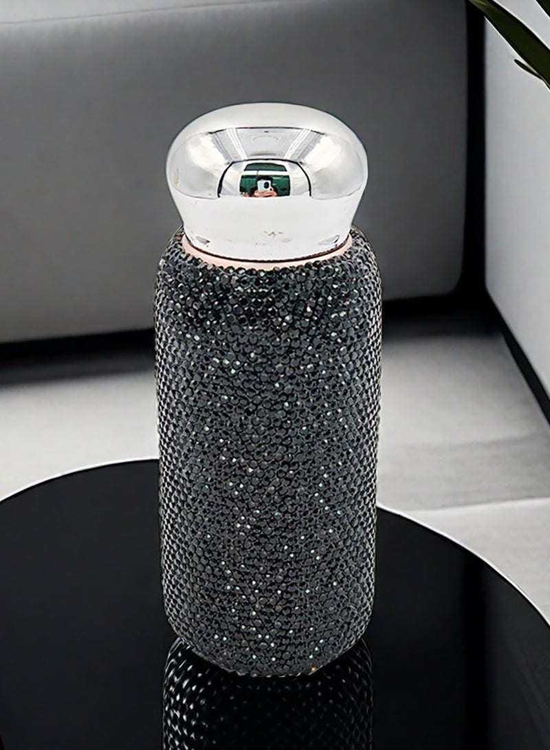 general 260ML Stainless Steel Black Rhinestone Insulated Cup - Image 1