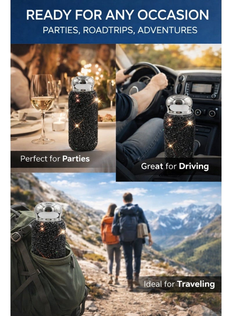 general 260ml Small-Capacity Portable Stainless Steel Rhinestone-Embellished Insulated Tumbler (Cold & Hot) - Image 5