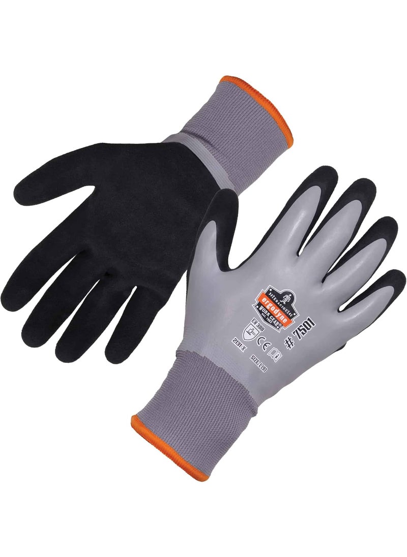 Ergodyne Ergodyne ProFlex 7501 Coated Waterproof Winter Work Gloves Gray Large 1 Pair  - Image 1
