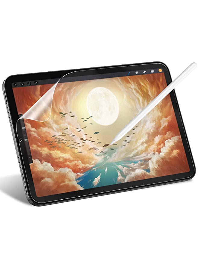 Jetech واقي شاشة من الورق غير اللامع متوافق مع iPad Mini 6 (8.3 بوصة، موديل 2021)، فيلم ورق PET غير لامع مضاد للتوهج للرسم والكتابة وتدوين الملاحظات - Image 1