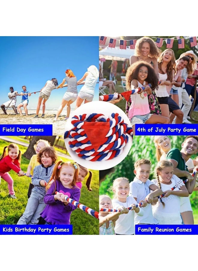 حبل شد الحبل بطول 60 قدمًا - ألعاب خارجية للكبار والعائلة، حبل قطني متعدد الألوان - Image 5