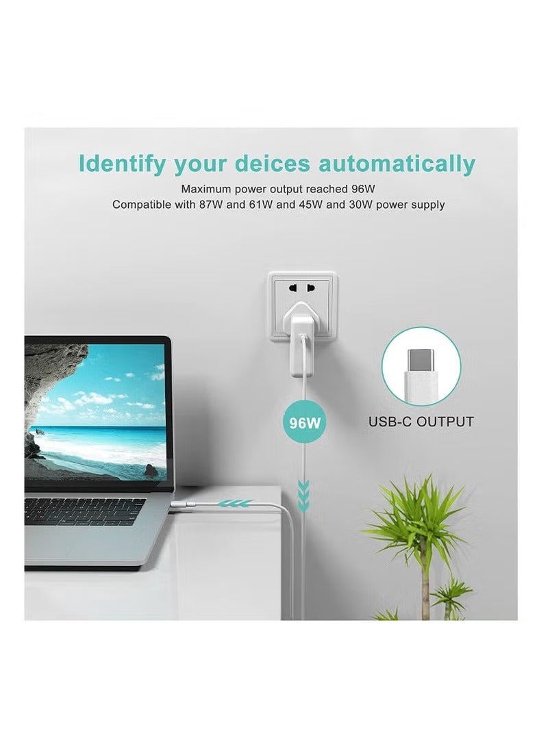 MacBook Pro Charger for MacBook Air Charger 96W USB C Laptop Charger for ipad Pro Computer All USB-C Devices,Included Type C Cable - Image 5