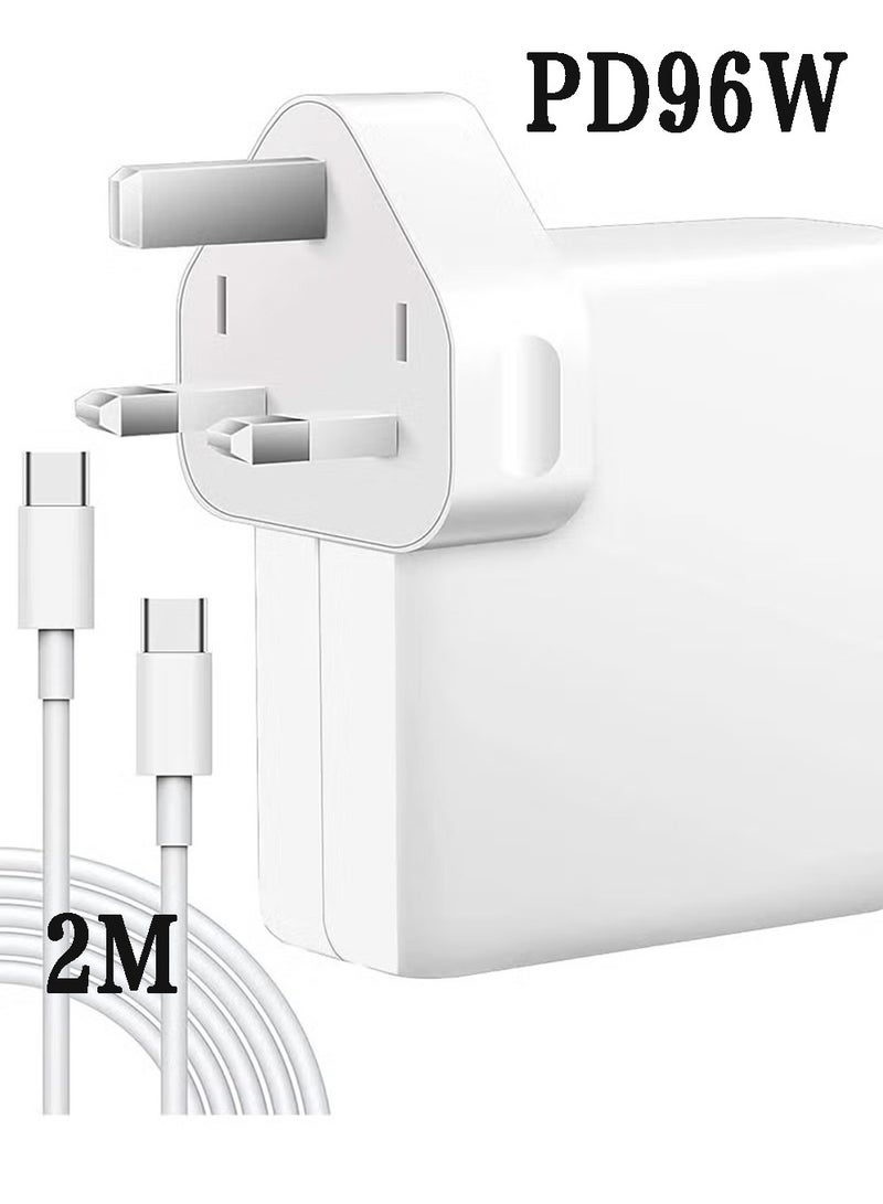 MacBook Pro Charger for MacBook Air Charger 96W USB C Laptop Charger for ipad Pro Computer All USB-C Devices,Included Type C Cable - Image 1