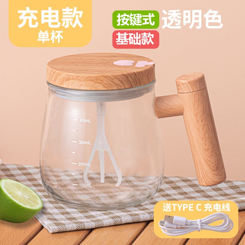 Japanese-Style Automatic Mixing Cup – 400ML Electric Mug for Coffee and Milk - Image 1